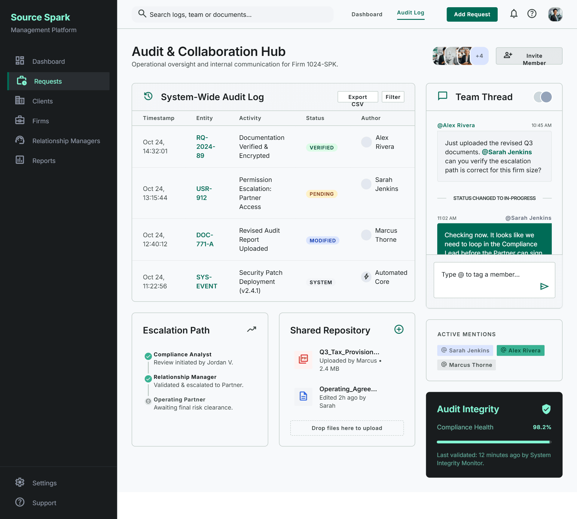 Collaboration & Audit Trail