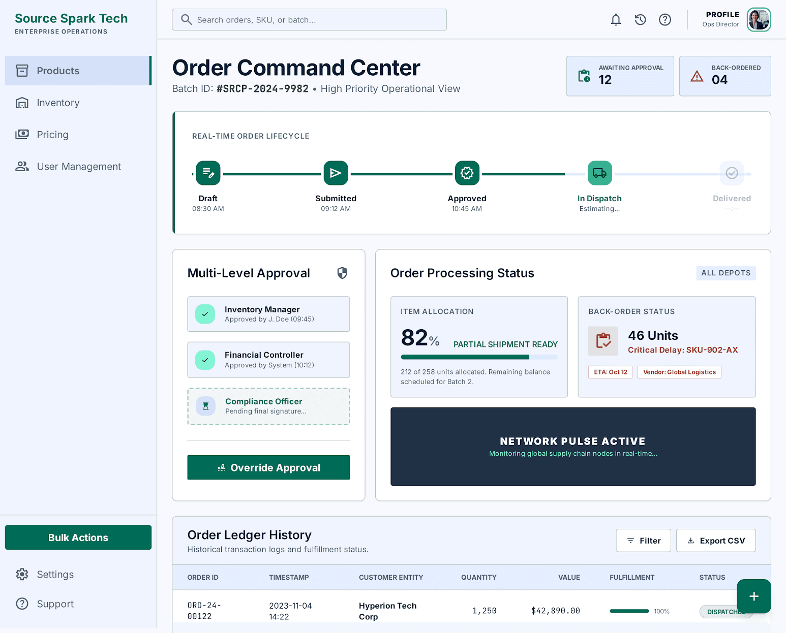 Order Lifecycle Engine